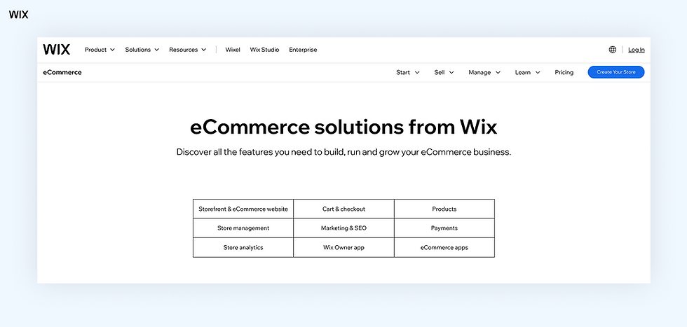 how to sell shoes with wix ecommerce