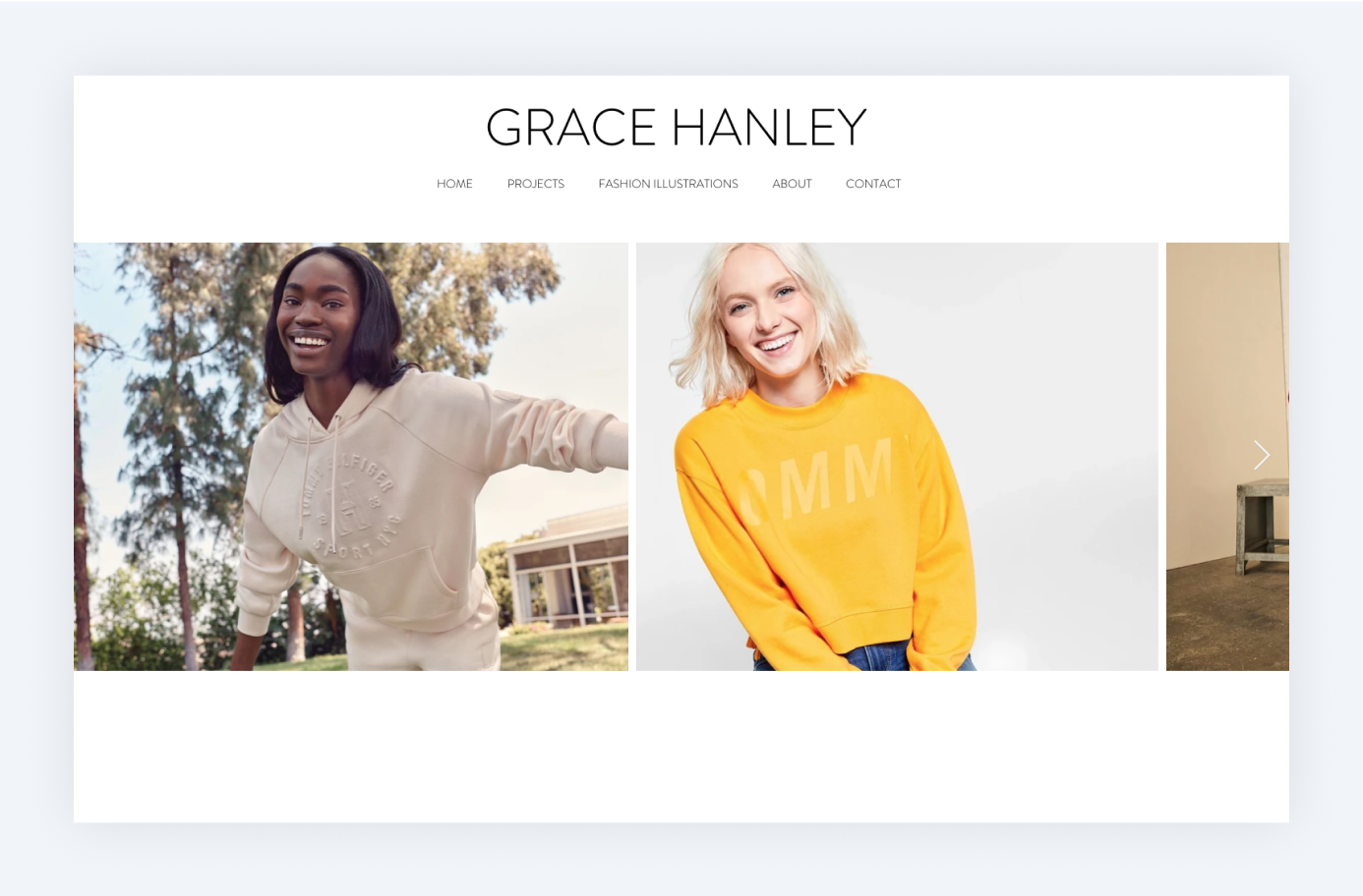 sportswear fashion designer portfolio example