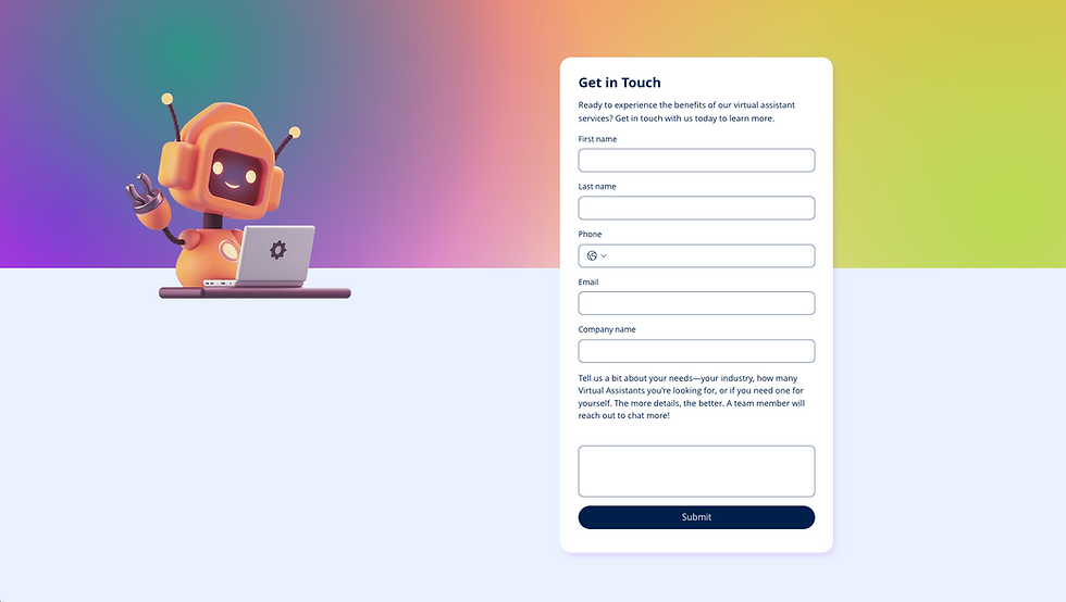 what is wix forms in more detail - get in touch form