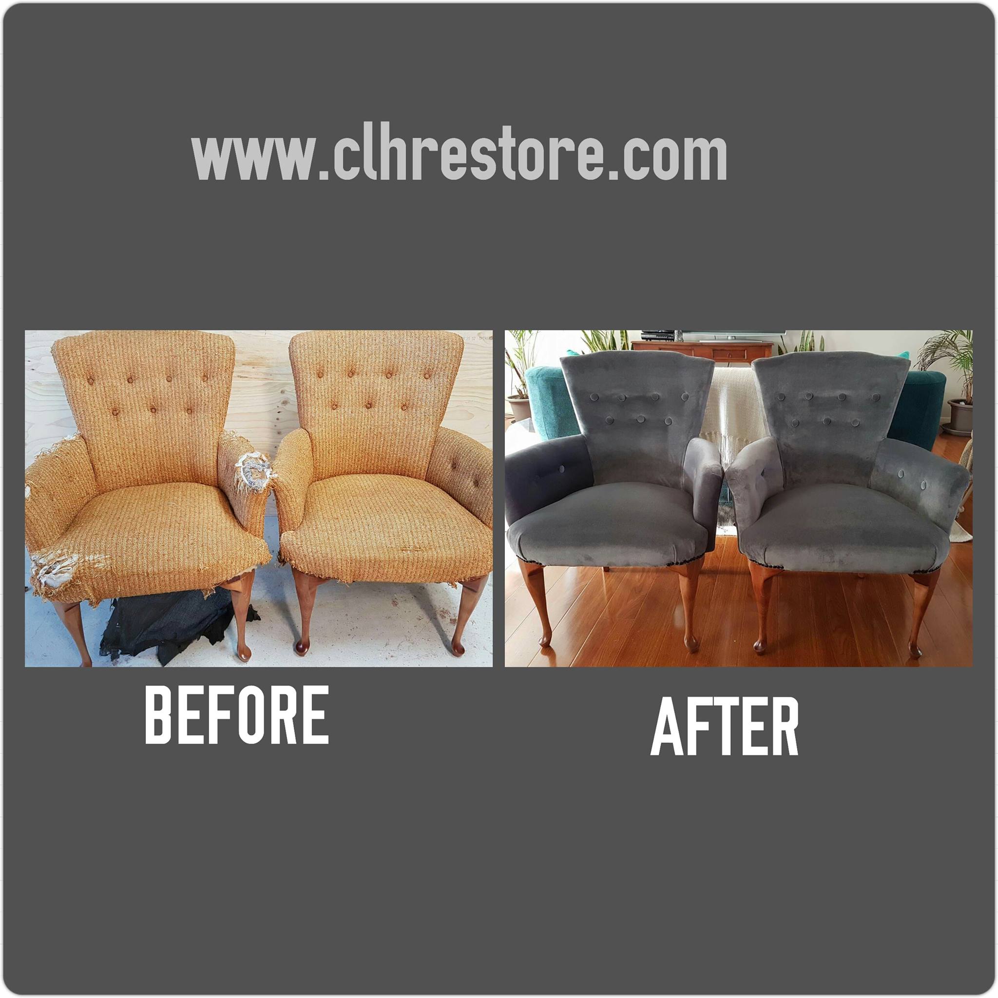 Pair of vintage armchairs