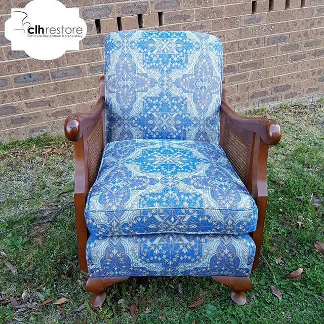 60 year old chair re-upholstered in #cat