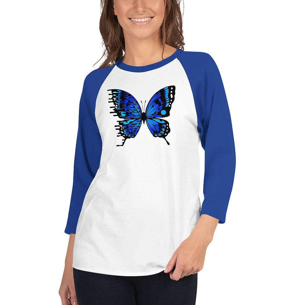 Thumbnail: 3/4 sleeve raglan shirt