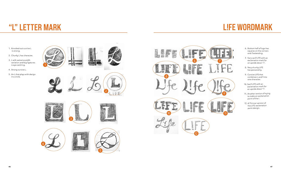 Round 3: L Lettermark, L!FE Wordmark