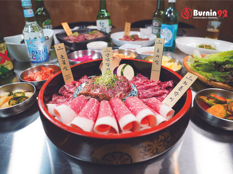 Burnin92 Korean BBQ & Skewers in Dallas, TX 75229, Korean barbecue, Korean bbq, Korean food, Korean beef, gochujang, ssamjang, Bulgogi, Beef Ribs, Skewers, Korean restaurants near me, Korean bbq near me, Korean food near me, bbq near me, Place to eat, diner, restaurants, take out restaurants