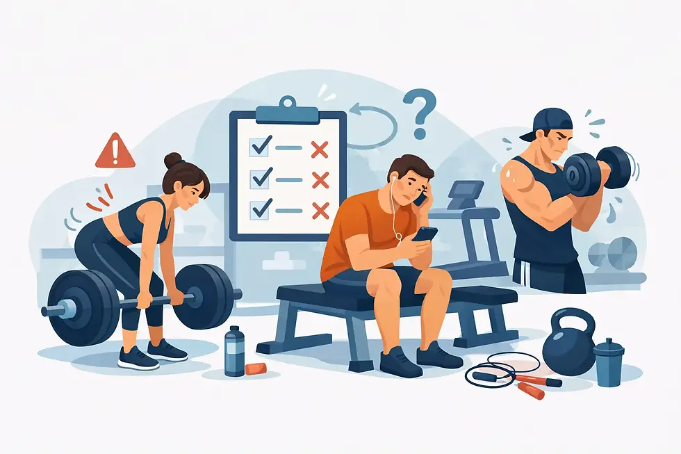 Cele mai frecvente greșeli fitness