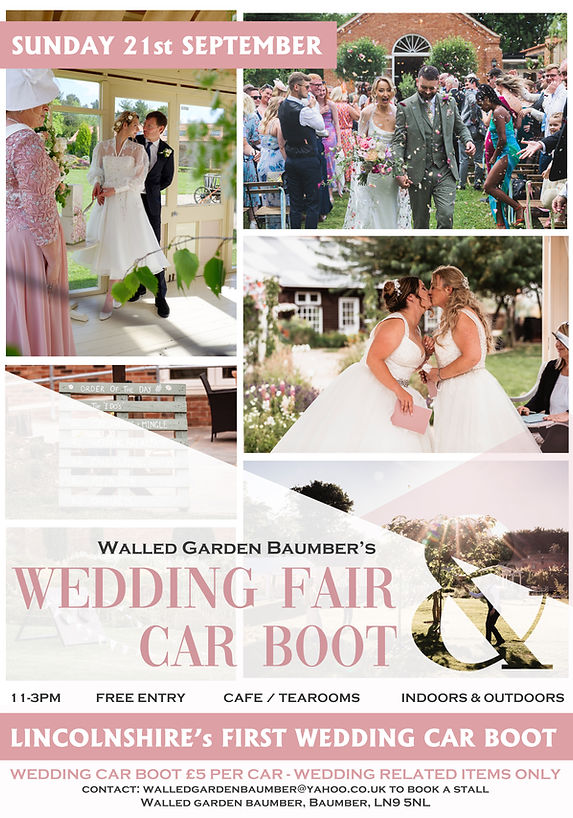 Wedding Fair 21st September Sunday BIG wedding carboot preloved items near me