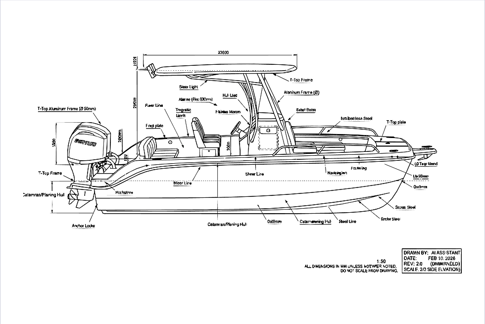 SalCat | 550 & 600 | Power Catamaran