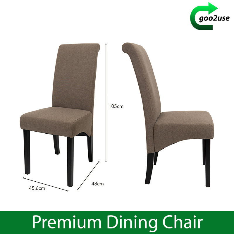 Thumbnail: Monté High Back Premium Comfortable Dining Chair with Hydrophobic Coating