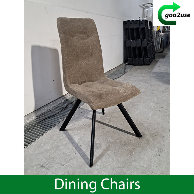 Thumbnail: Fabric Brown Cushion Dining Chair