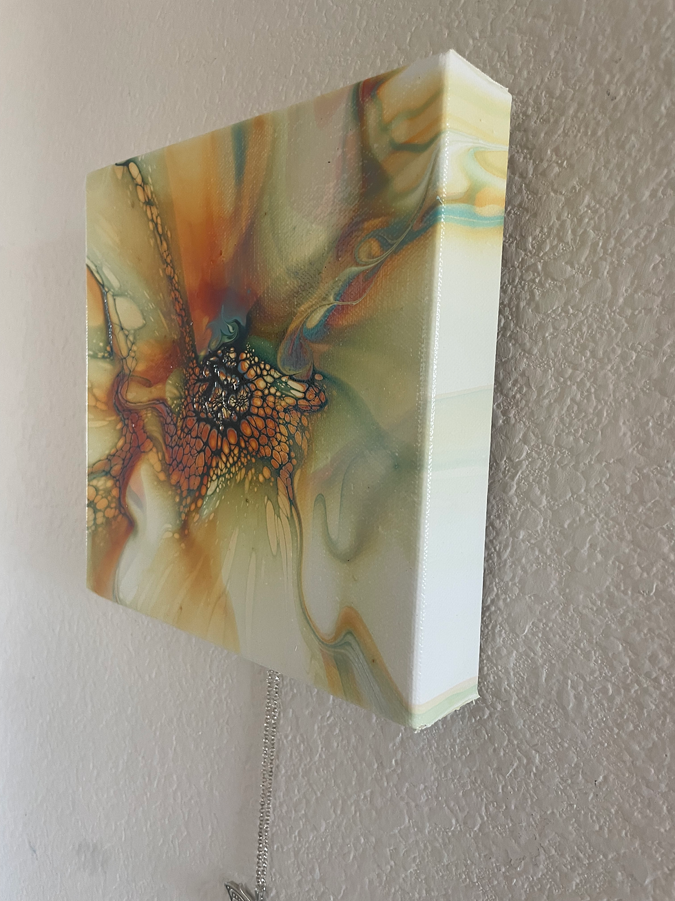 Thumbnail: 8x8 Acrylic Yellow Bloom on canvas