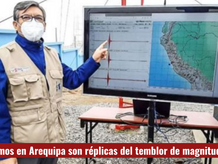IGP: sismos en Arequipa son réplicas del temblor de magnitud 5.5