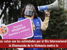 Lima: Actividades por el Día Internacional de la Eliminación de la Violencia contra la mujer