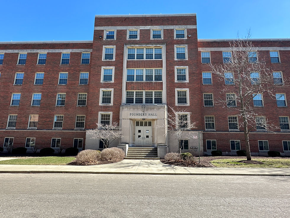 The University of Dayton's Founders Hall has been closed for the past two academic years