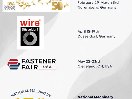 2024 Tradeshow Schedule