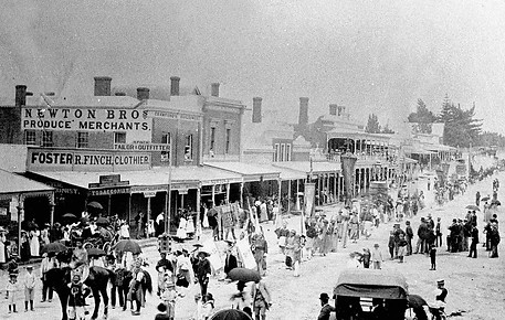 photo from one of the original chinese parades held down the main street