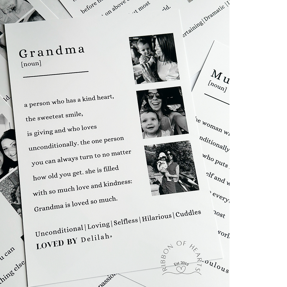 Thumbnail: Personalised Grandma/Nana A4 Print