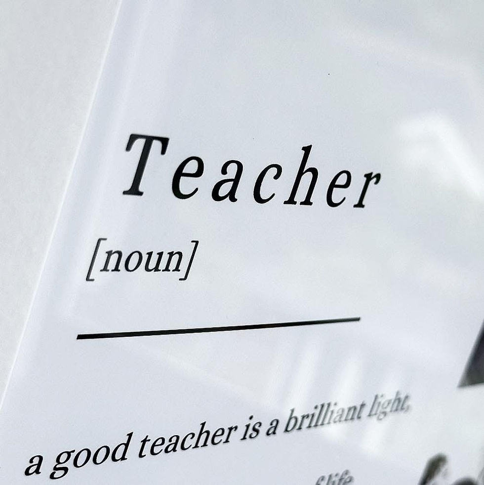Thumbnail: Personalised Teacher Definition A4 Print