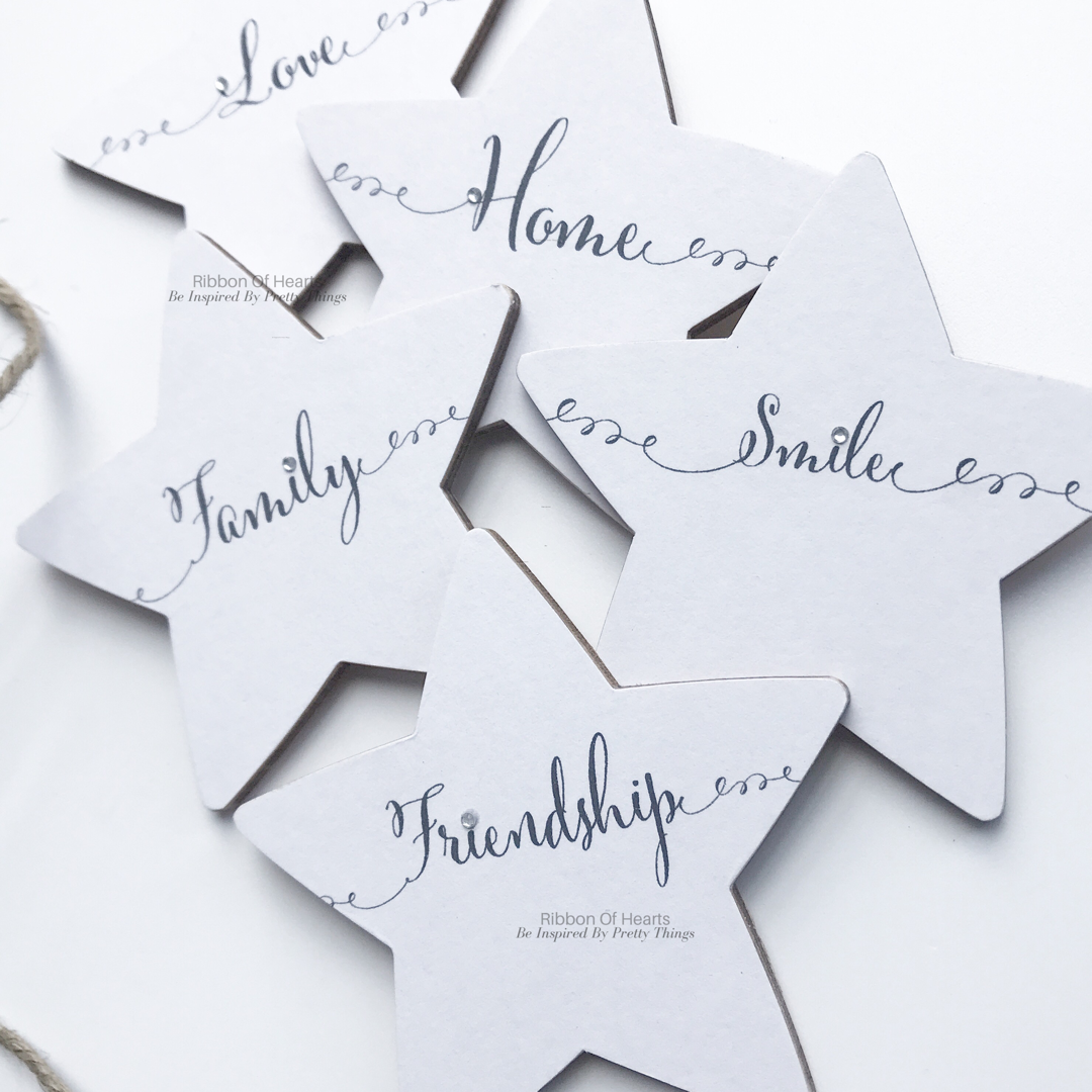 Wooden Stars Spirals Magnets - Choose your own word