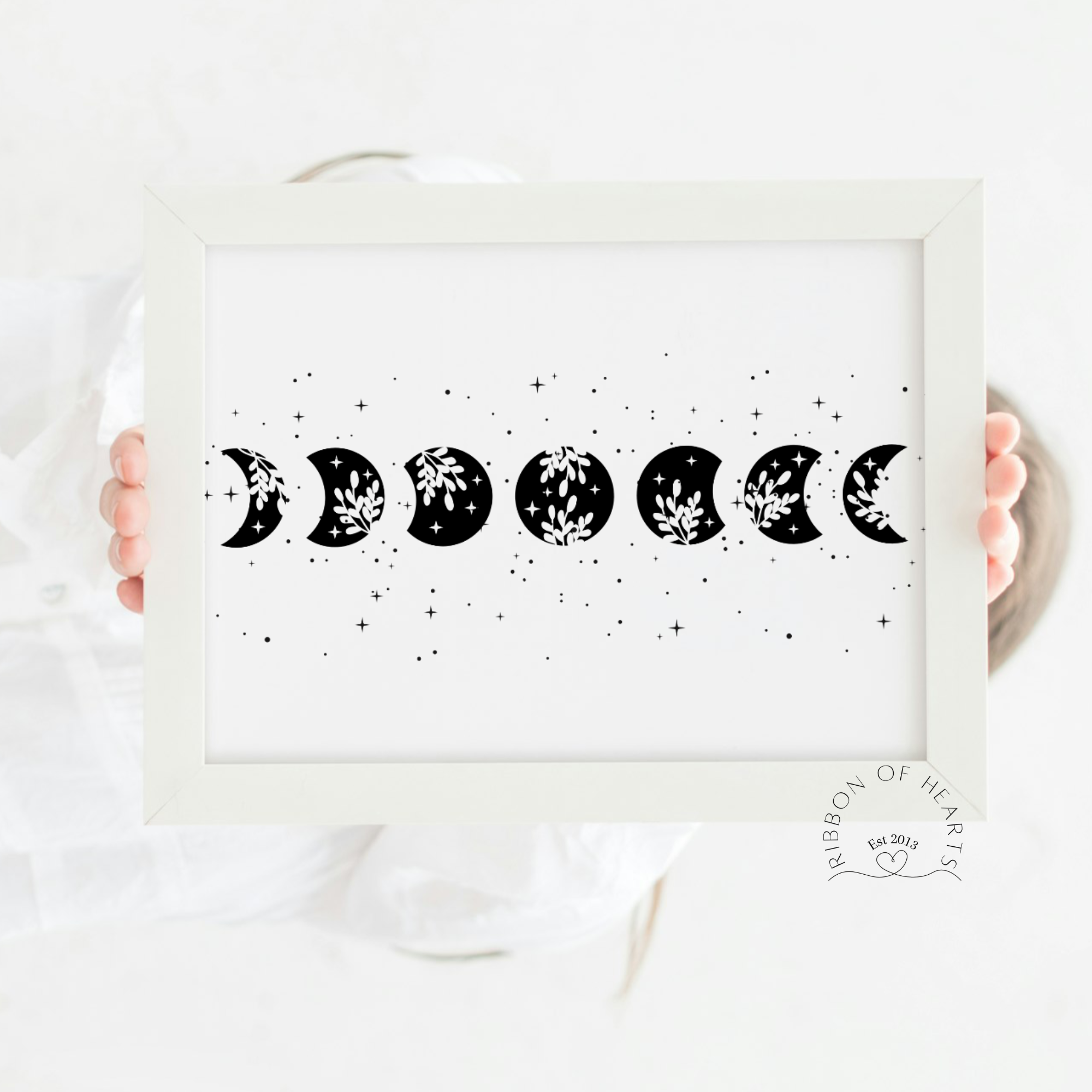 Flower Moon A4 Print with Diamantes and Mug option