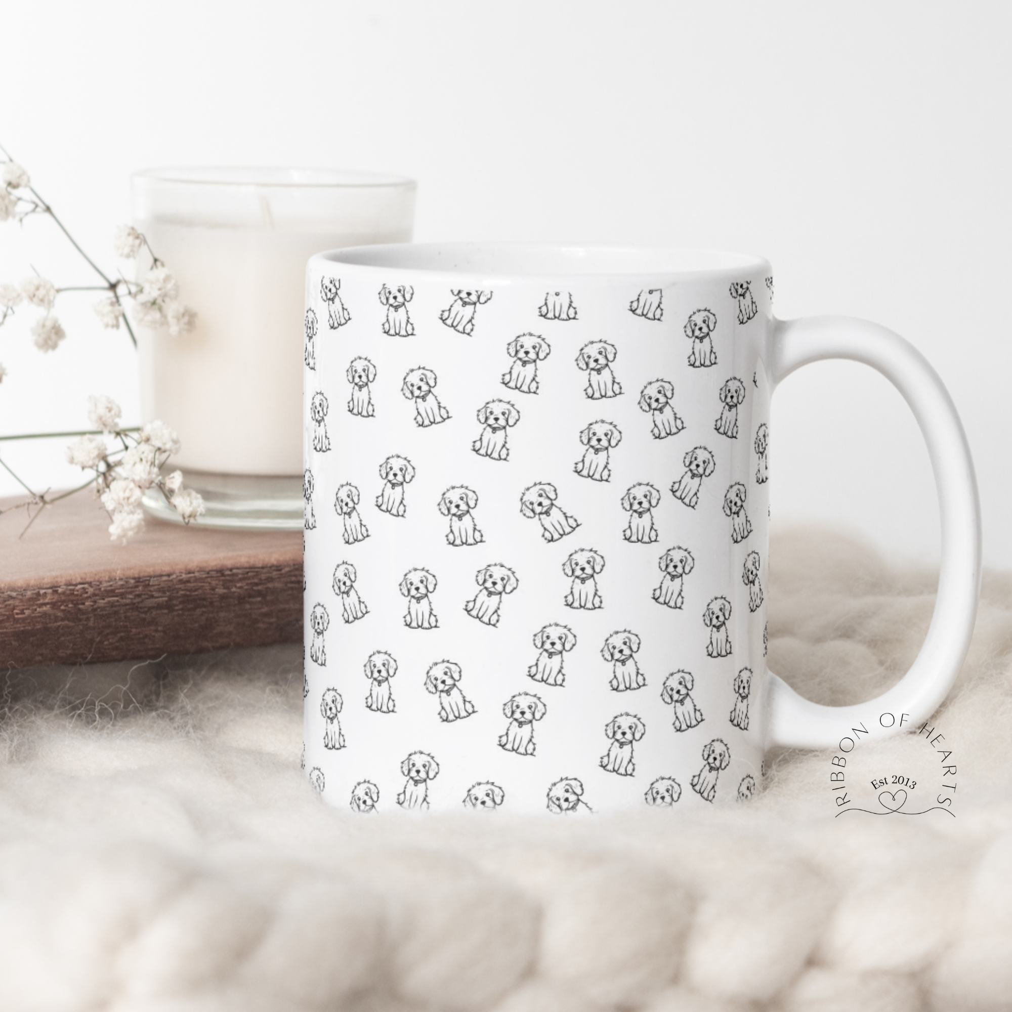Doodle Dog Ceramic Mug