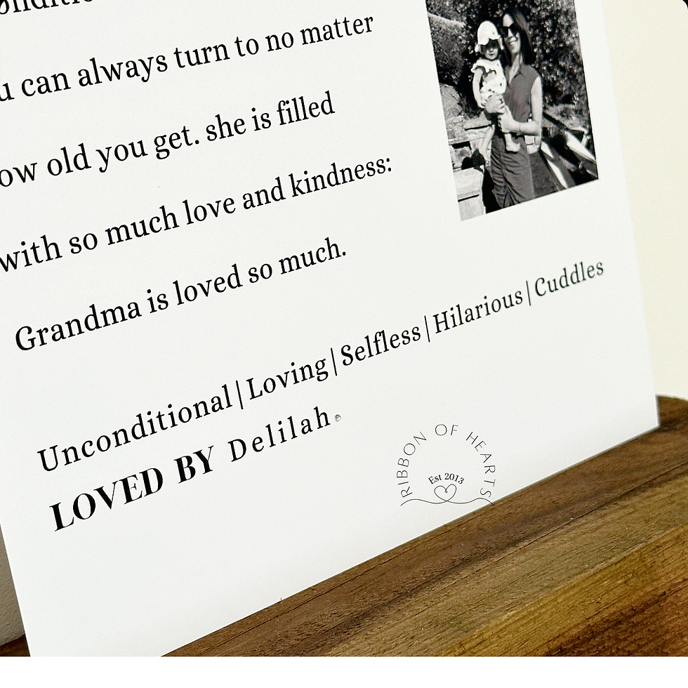 Thumbnail: Personalised Grandma/Nana A4 Print