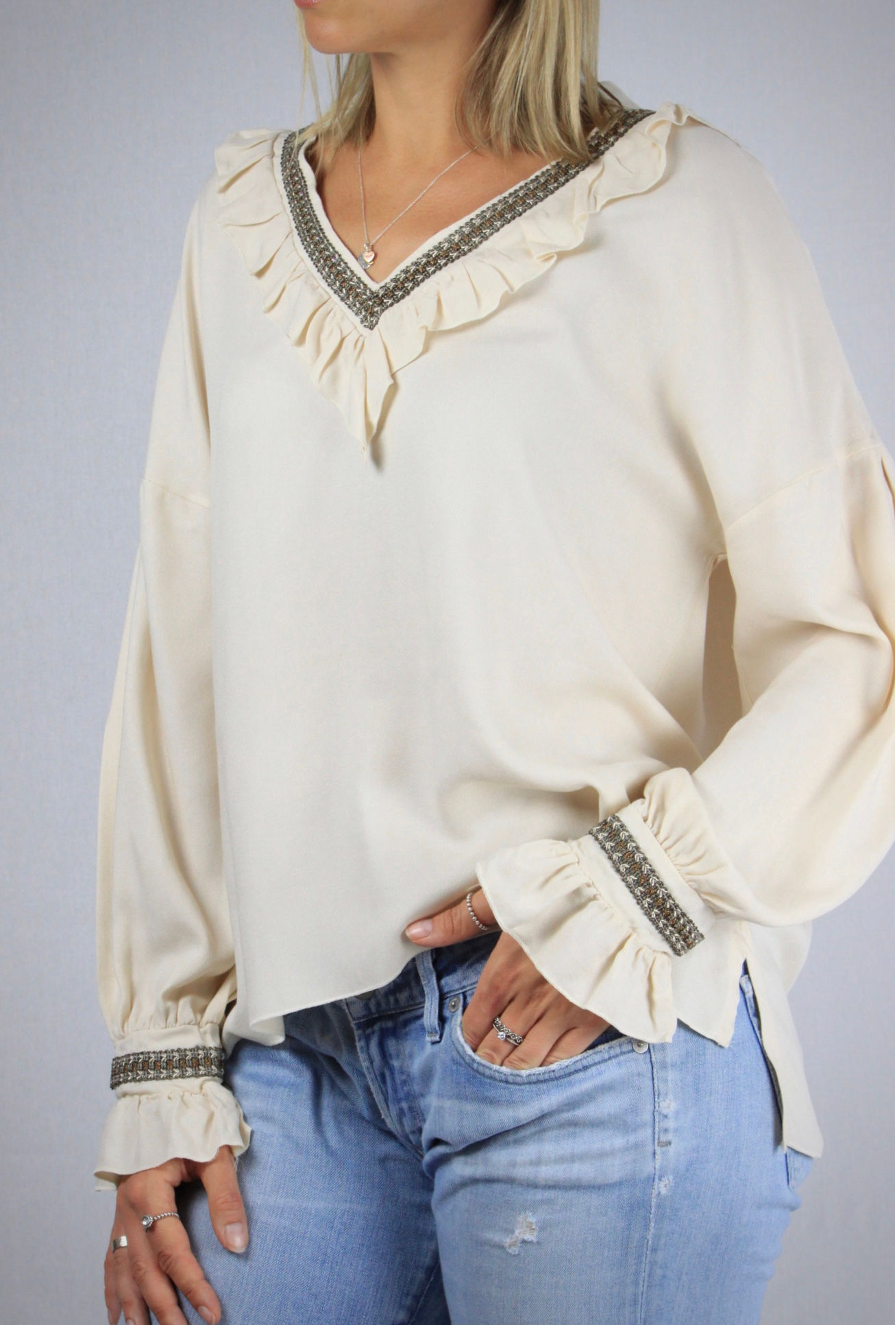 Bluse TRIZIA.CL Beige