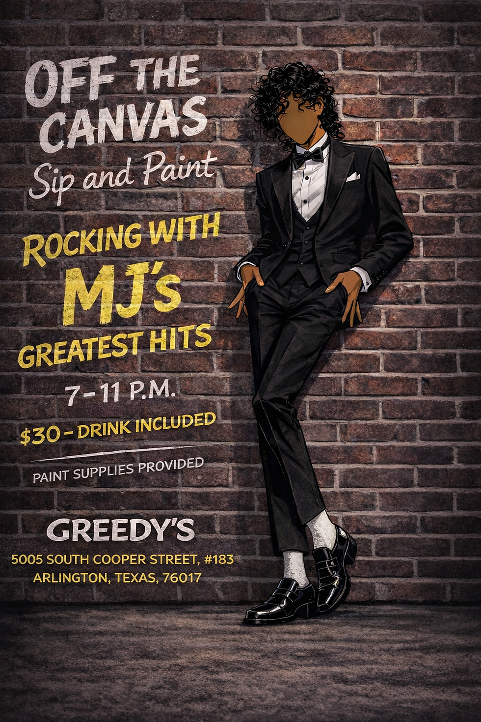 Michael Jackson Paint and Sip