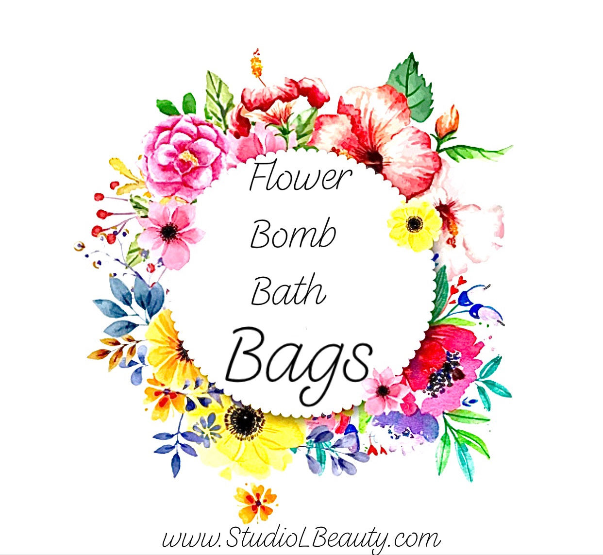 Flower Bomb Bath Bags