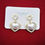 Thumbnail: Korean heart shape pearl earrings 