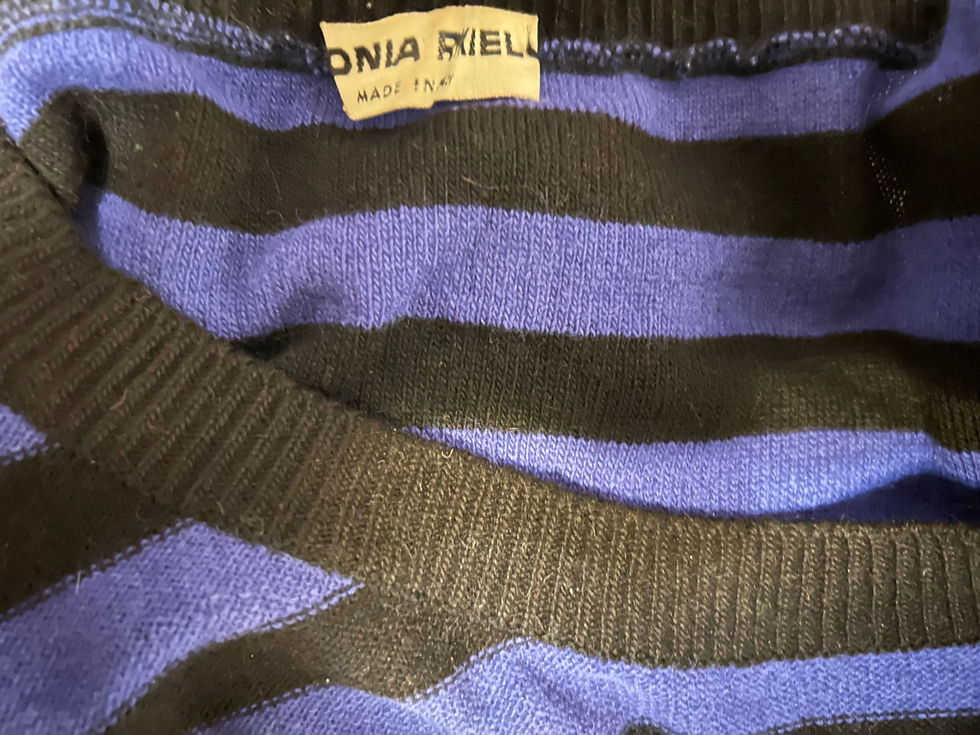 Thumbnail: 1980's Sonia Rykiel Paris Blue Sweater
