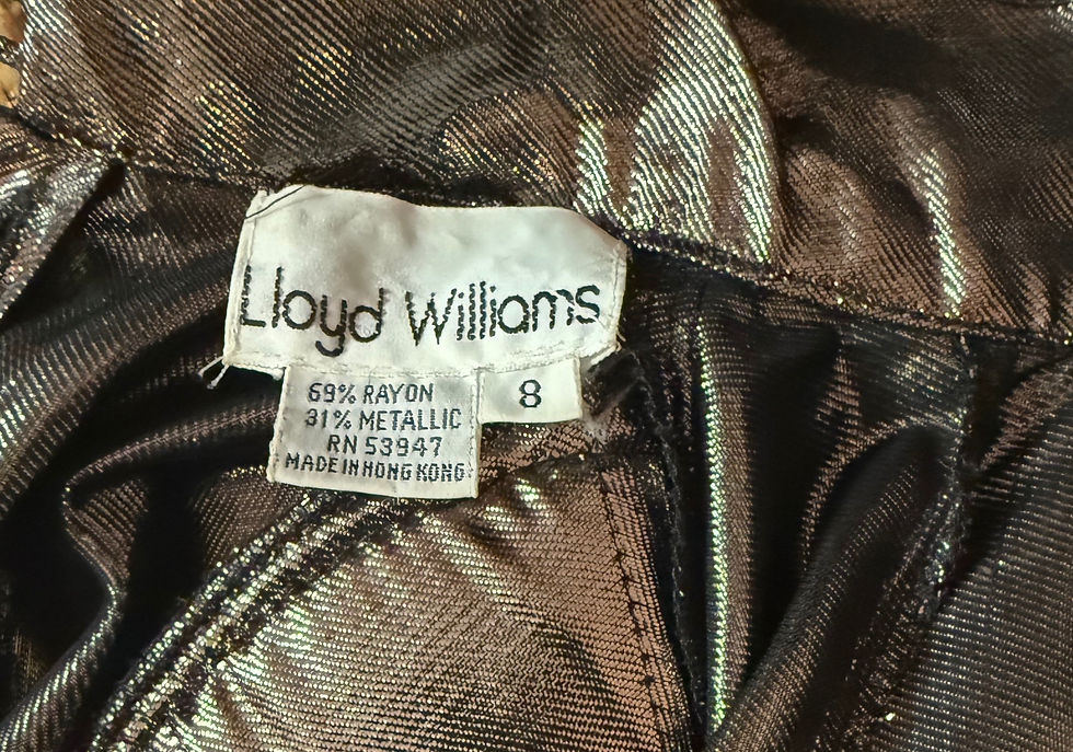 Thumbnail: 1979 Lloyd Williams Gold Dsco Blouse
