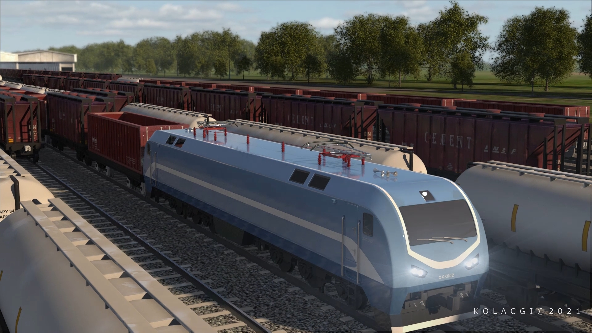 Railway 3D animation renders for Corporate Video Malaysia