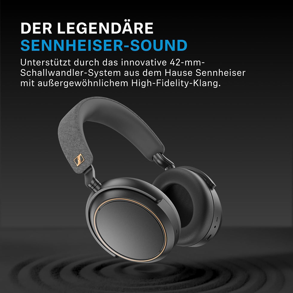 Miniaturebillede: Sennheiser MOMENTUM 4 Wireless - sort/kobber