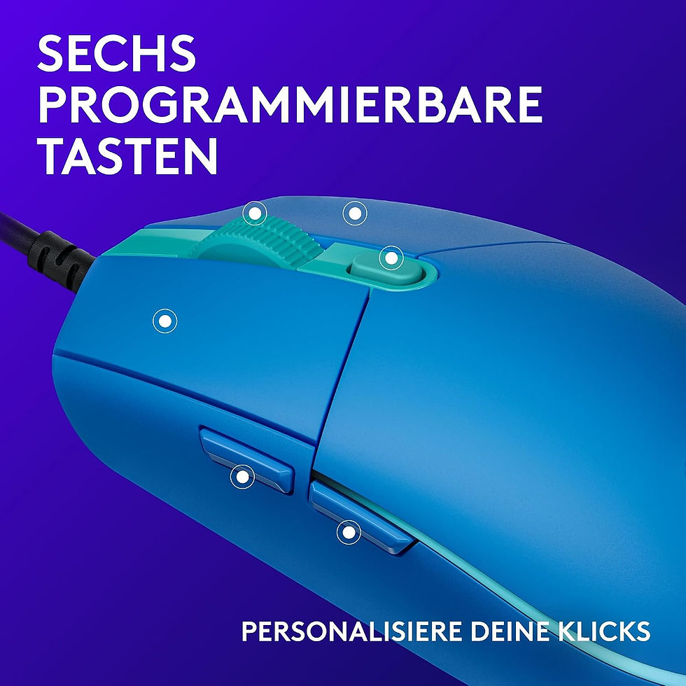 Miniaturebillede: Logitech G203 LIGHTSYNC - gamingmus, blå