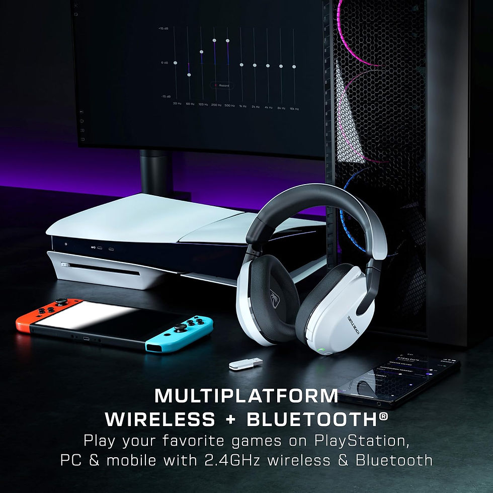 Miniaturebillede: Turtle Beach Stealth 600 - gamingheadset til PlayStation, hvid