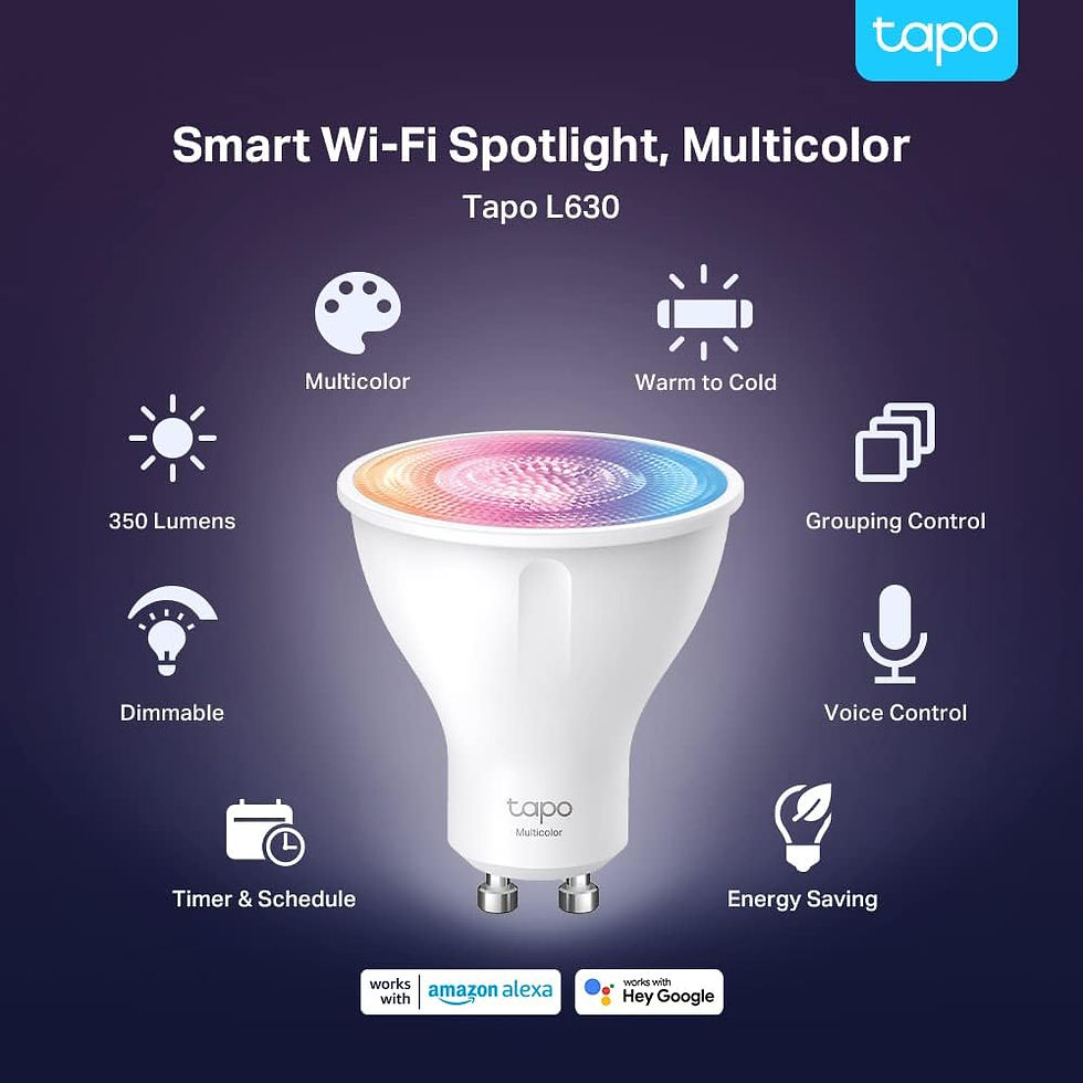 Miniaturebillede: Tapo L630 - GU10 smart farvepære, 4-pak