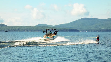 Water skiing in Meredith NH