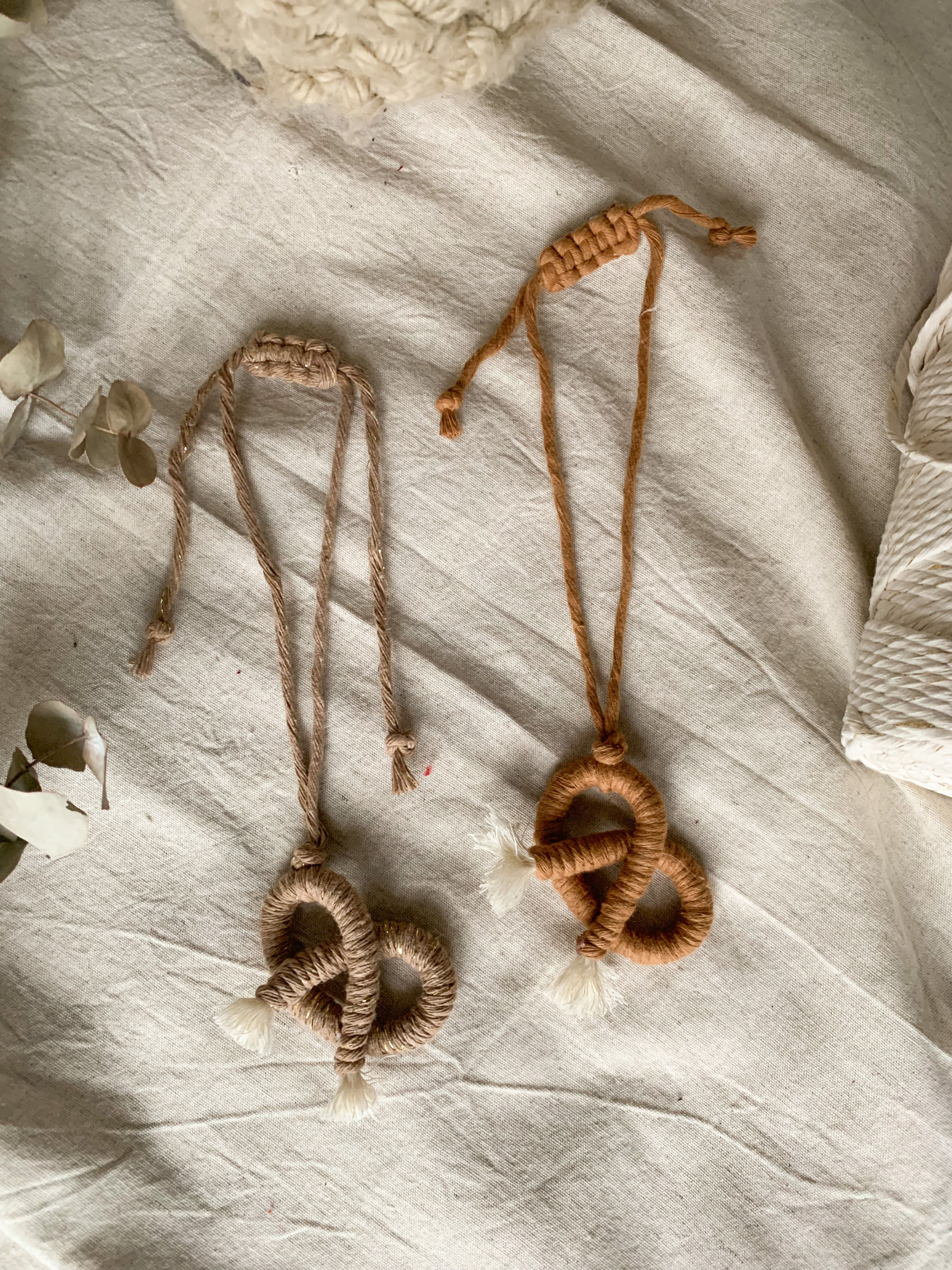 Accroche rétroviseur - Bretzel et Coeur