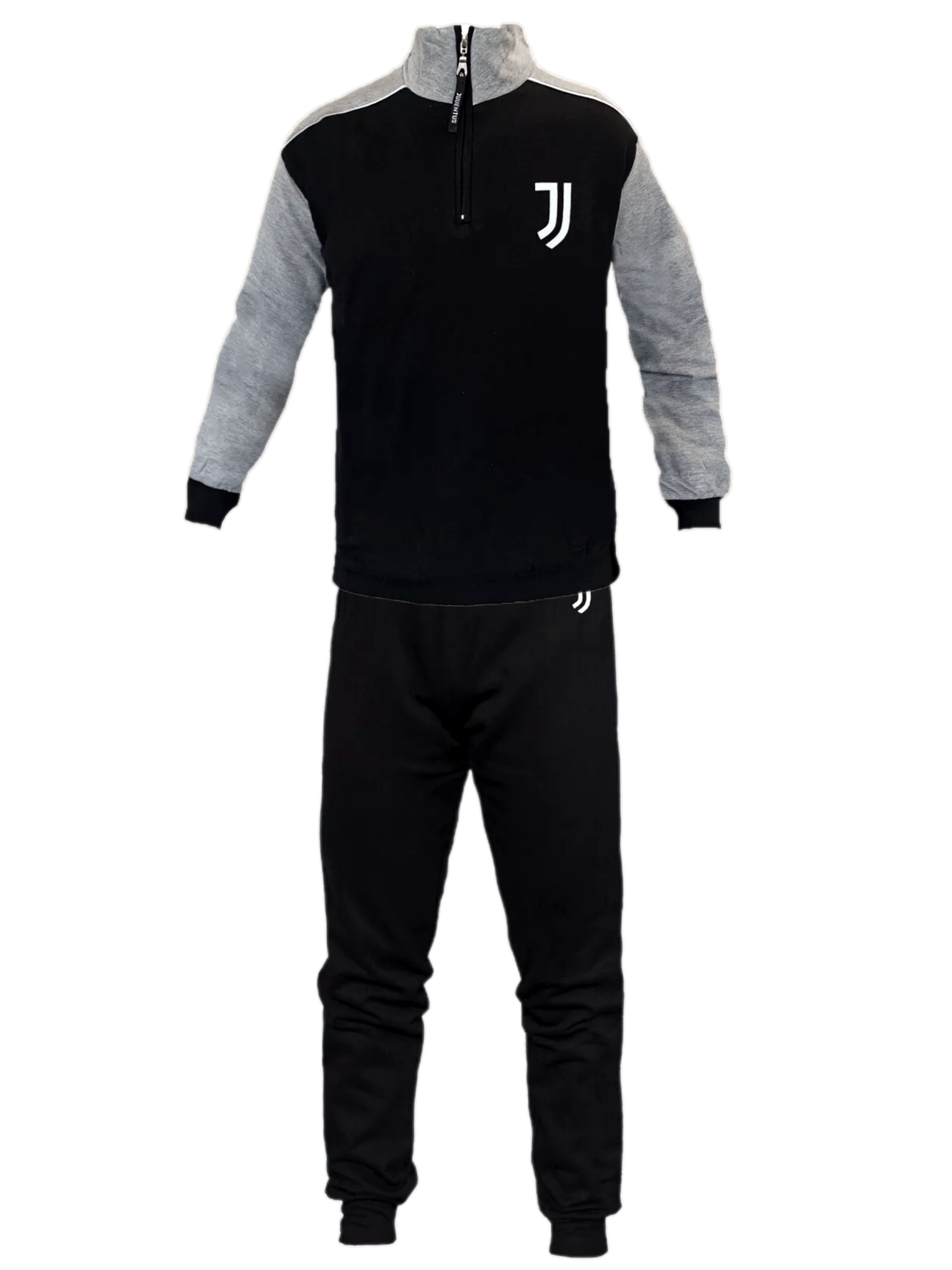 PIGIAMA MEZZA ZIP "NERO" JUVENTUS