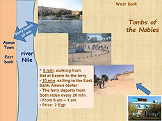 Ferry route Aswan West bank