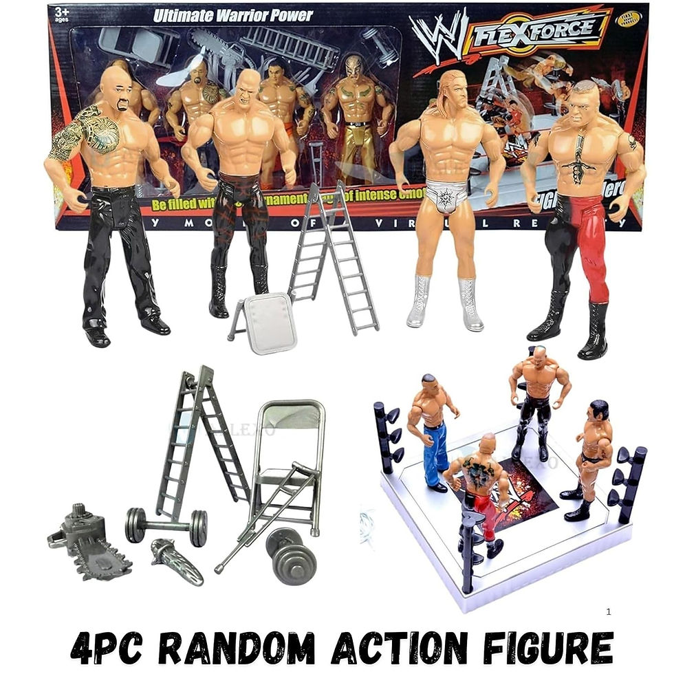 Thumbnail: Mallexo WWF Action Figures Ultimate Wrestling Miniature Toys for Kids