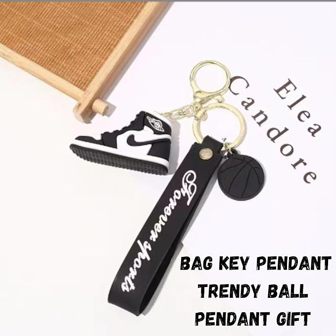 Thumbnail: Mallexo 3D Premium Shoes Shape Keychains & Keyrings for Kids Silicone