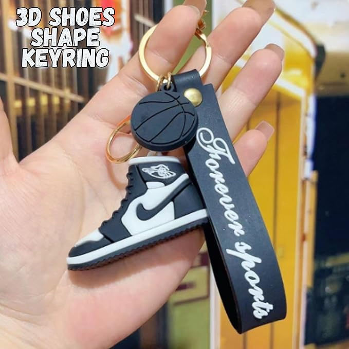 Thumbnail: Mallexo 3D Premium Shoes Shape Keychains & Keyrings for Kids Silicone