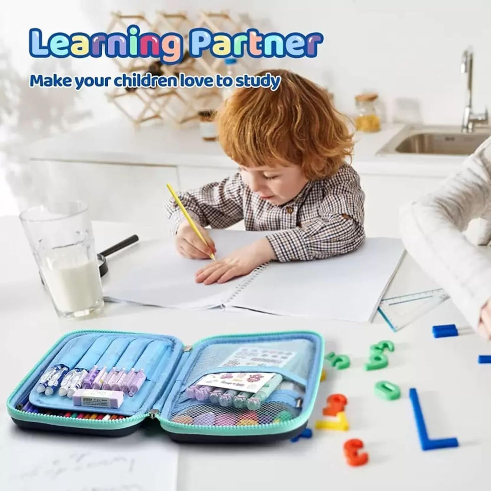 Thumbnail: Mallexo Monster Truck Pen Pencil Pouch for kids Geometry pencil set