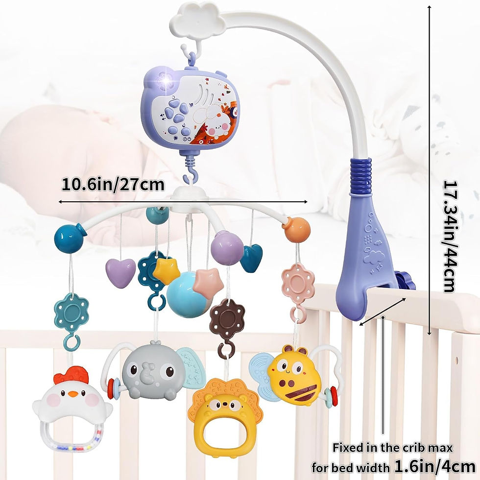 Thumbnail: Mallexo Remote Control Musical Rotating Bed Bell for Kids