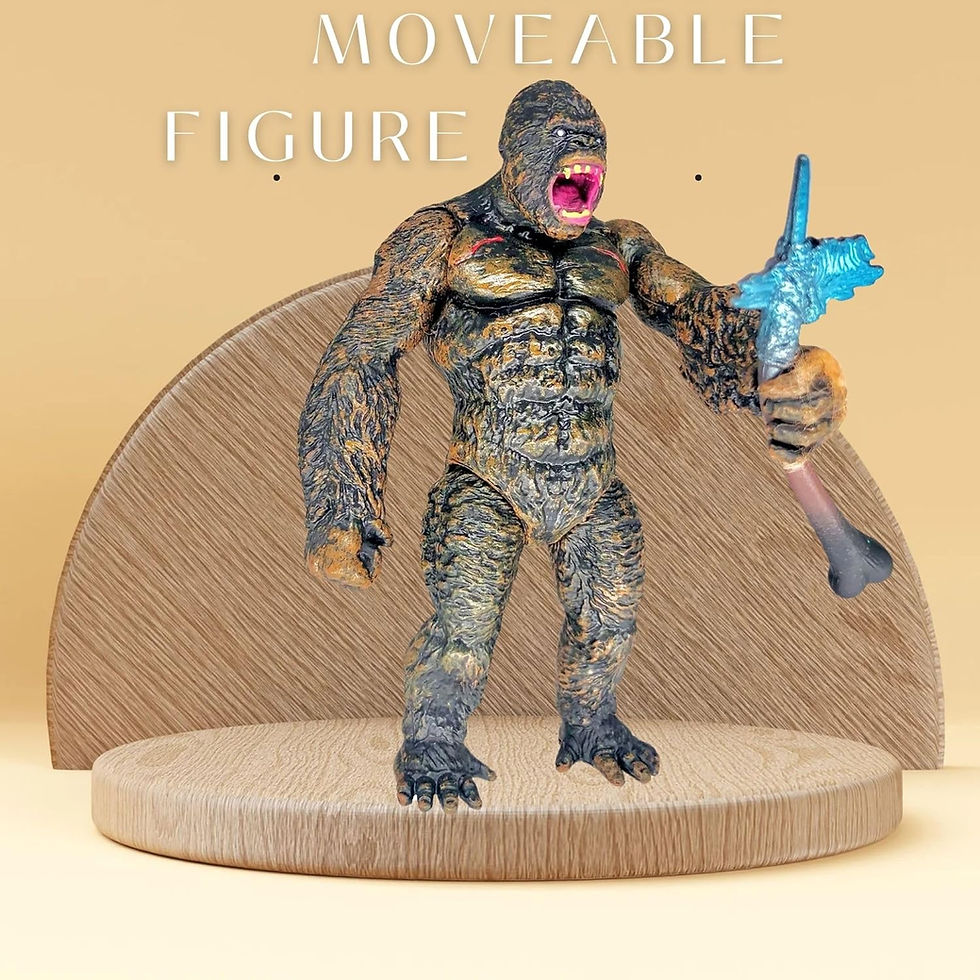 Thumbnail: Mallexo King Kong Action Figure with Prehistoric Weapon Toys for Kids Moveable
