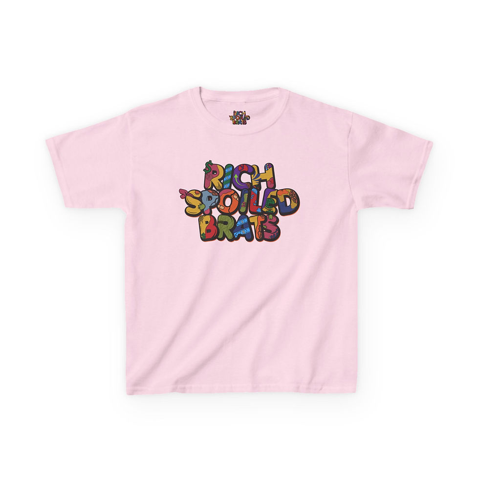 Thumbnail: Rich Spoiled Brats Kids Tee - T-Shirt for Trendy Youth