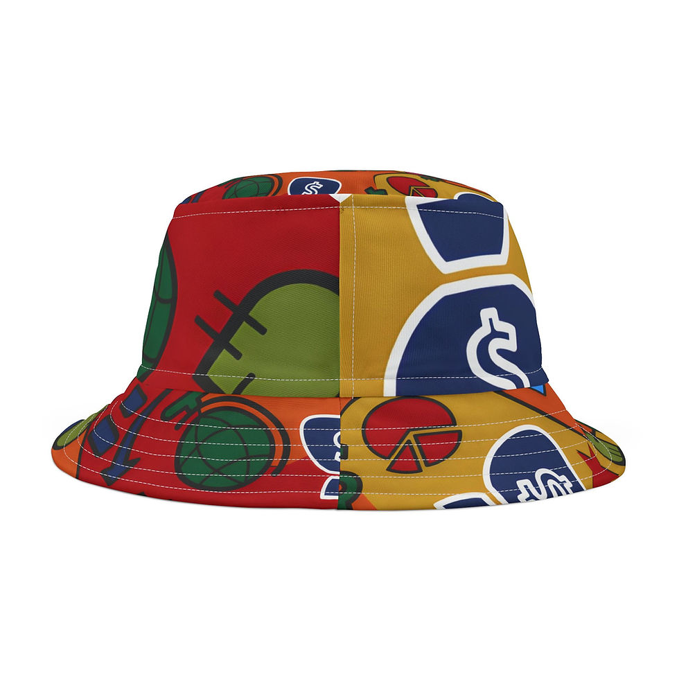 Thumbnail: Rich Spoiled Brats Bucket Hat - Colorful Patterns for Summer Fun