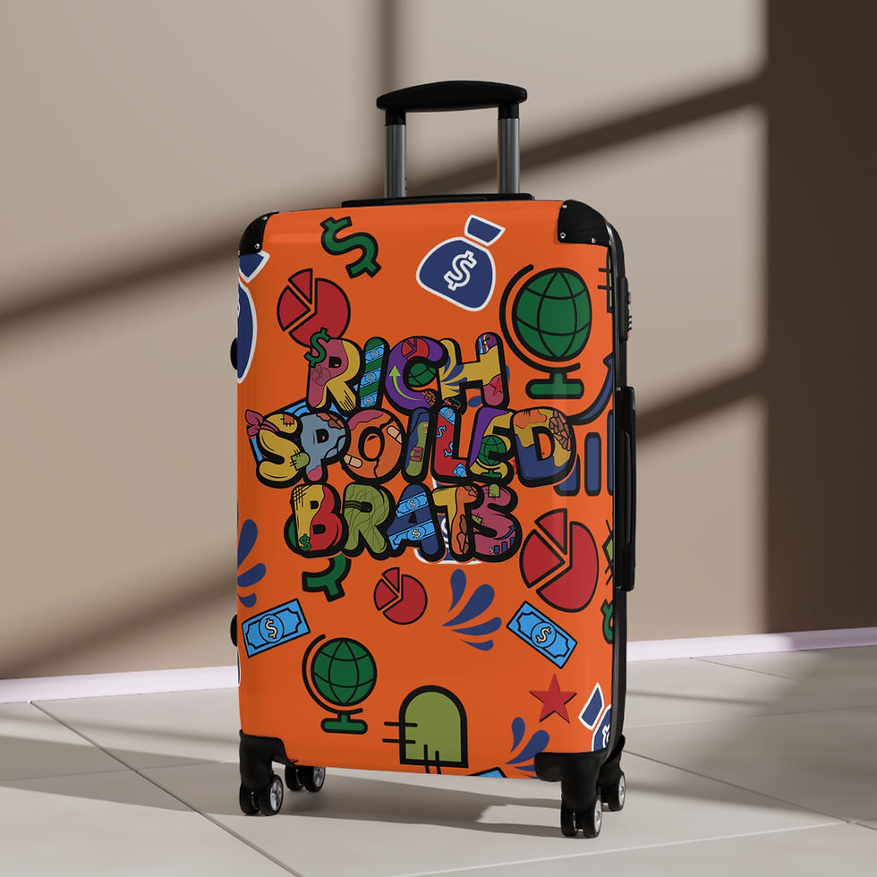 Thumbnail: 'Rich Spoiled Brats'  Travel Suitcase for Trendy Travelers  