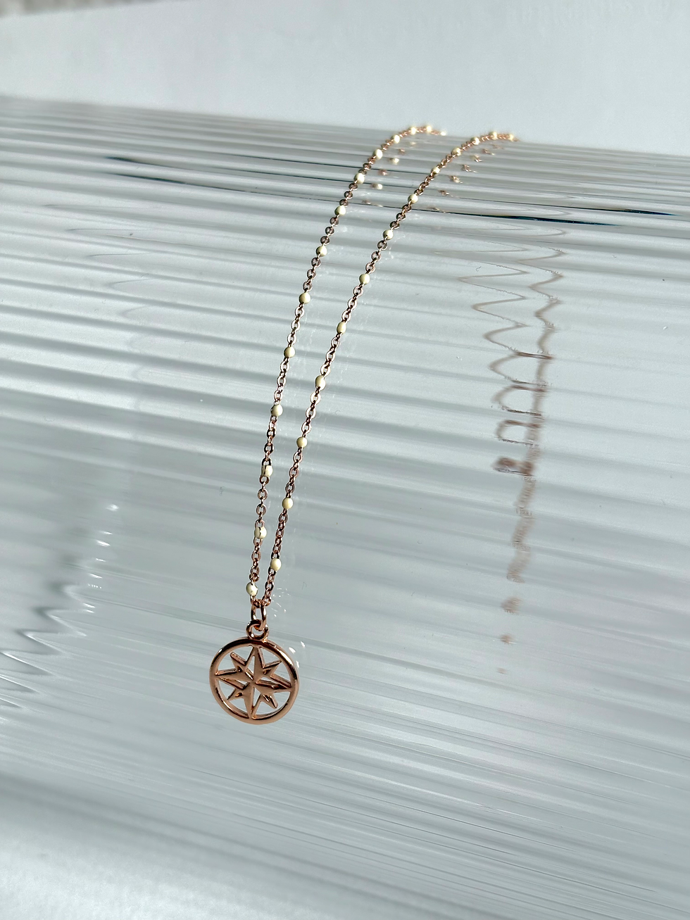 Miniature : Collier POLAR Pink Gold - white